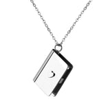 Personalized Stainless Steel Arrival Photo Album Pendant Necklace
