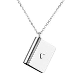 Personalized Stainless Steel Arrival Photo Album Pendant Necklace