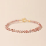 Strawberry Quartz Beaded Bracelets for Women
