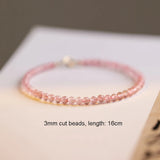 Strawberry Quartz Beaded Bracelets for Women