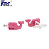 Arrival Pink Whale Cufflink Cuff Link 2 Pairs