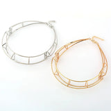 Punk Silver Geometric Choker Necklaces for Women