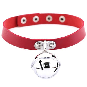 Punk Style Small Bell Charm Choker Necklace