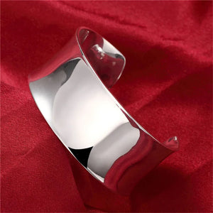 Arrival 925 Sterling Silver Bangle Bracelets Women Open Bracelet Jewelry