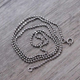 Arrival Pure S925 Silver Beads Chain Necklace for Women