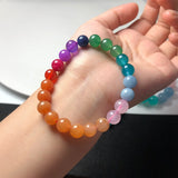 Natural Aventurine/Agate/Pink Crystal/Amazonite Beaded Bracelets