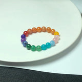 Natural Aventurine/Agate/Pink Crystal/Amazonite Beaded Bracelets