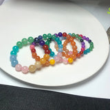 Natural Aventurine/Agate/Pink Crystal/Amazonite Beaded Bracelets