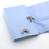 Arrival Rainbow Cuff Links Multi-color Brass Men's Cufflinks