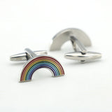 Arrival Rainbow Cuff Links Multi-color Brass Men's Cufflinks