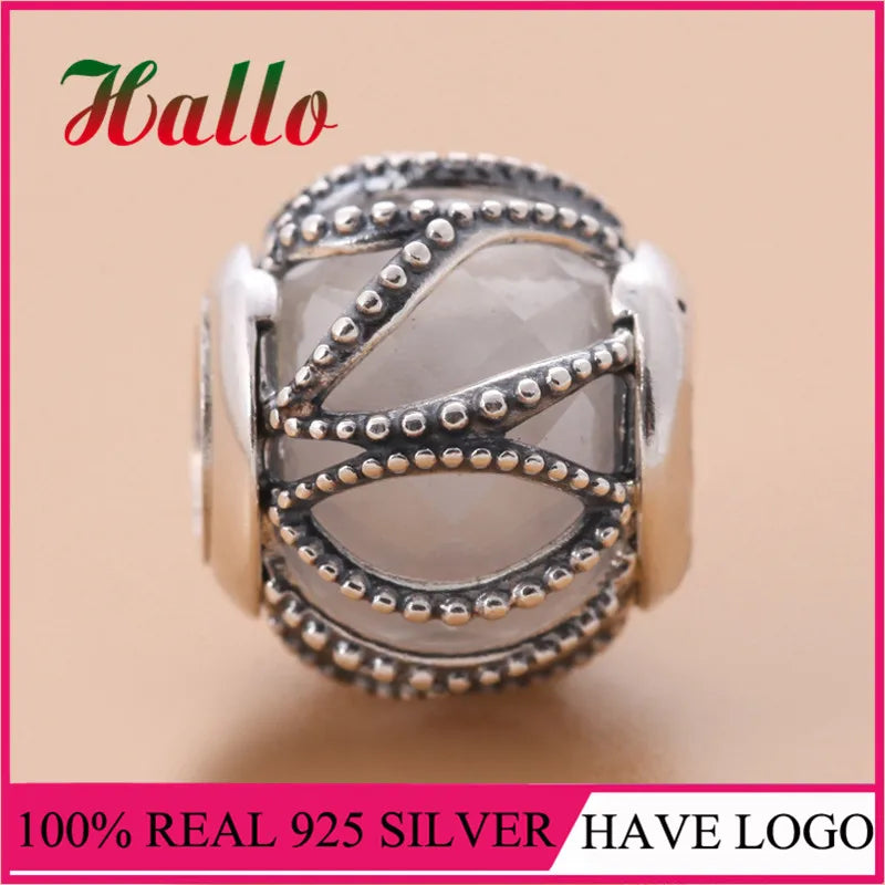 925 Silver Intertwining Radiance Charms Beads for Bracelet Bangle