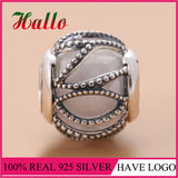925 Silver Intertwining Radiance Charms Beads for Bracelet Bangle