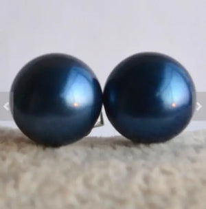 Real Pearl Earring 8MM Freshwater Pearl Stud Earrings Wedding Bridesmaid Gift