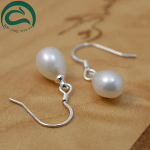 Pink Purple Freshwater Pearl S925 Sterling Silver Dangle Earring