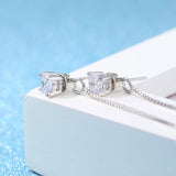 Arrival Real Pure 925 Silver Long Crystal Earrings for Women