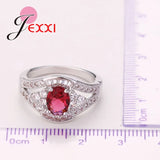 Arrival Retro Hollow 925 Sterling Silver Engagement Ring