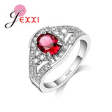 Arrival Retro Hollow 925 Sterling Silver Engagement Ring