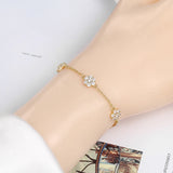 CZ Zircon Chain Bracelet for Women Wedding