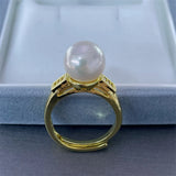 Adjustable Size Arrival Ring Base for Pearls Crystals Agate