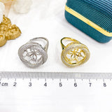 S925 Sterling Silver Adjustable Ring Jewelry Setting Parts Fittings