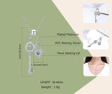 Heart Lock Chain Pendant Necklace 925 Sterling Silver Romantic Jewelry