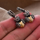 Arrival Romantic Love Heart Crown Wing Stud Earrings
