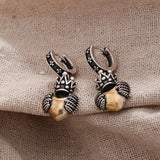 Arrival Romantic Love Heart Crown Wing Stud Earrings