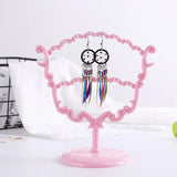 Rose Flower Earrings Bracelet Storage Shelf Jewelry Display Holder