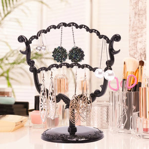 Rose Flower Earrings Bracelet Storage Shelf Jewelry Display Holder