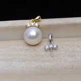 S925 Sterling Silver Pendant Mounts Base 3pcs/lot