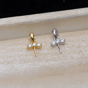 S925 Sterling Silver Pendant Mounts Base 3pcs/lot