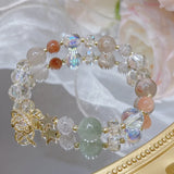 Multicolor Crystal Quartz Beaded Bracelet for Women