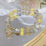 Multicolor Crystal Quartz Beaded Bracelet for Women