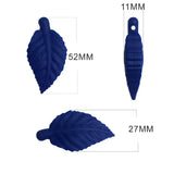Silicone Cartoon Leaf Teether Beads for Baby - Flexible Silicone Pendant Teether