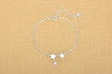 Party Jewelry Female Stars Anklets Silver Accessories Girl Christmas