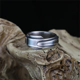 Arrival Silver 925 Sterling Ring Male Jewelry Adjustable Layer Lines Ring