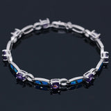 Opal Purple CZ Bracelet for Women SL208