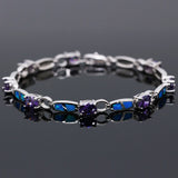Opal Purple CZ Bracelet for Women SL208