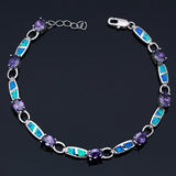 Opal Purple CZ Bracelet for Women SL208