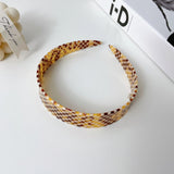 Wide Human Hair Headband for Women - PVC Acetate Headband