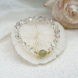 Geometric Natural Hetian Jade Crystal Bracelet for Women
