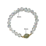 Geometric Natural Hetian Jade Crystal Bracelet for Women