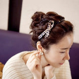 Leopard Print Headband With Teeth Bow Hair Headband For Women