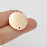 20pcs 8-30mm Mirror Polished Rose Stainless Steel Round Discs Stamping Blanks