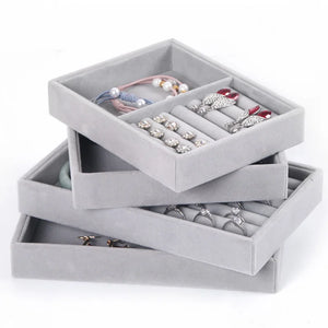 Small Jewelry Tray Ring Necklace Storage Organizer Display Drawer