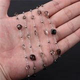 Smoky Quartzs Bead Natural Crystal Round Faceted Irregular Chips Beads