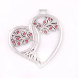 Arrival Solstice Tree Heart Pendant Pagan Druid Crystal Jewelry