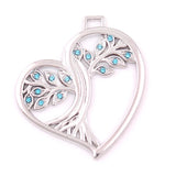 Arrival Solstice Tree Heart Pendant Pagan Druid Crystal Jewelry