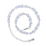 Arrival CZ Crystal Tennis Chain Anklets for Women - Silver