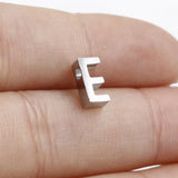 Stainless Steel Alphabet Charm Beads A-Z